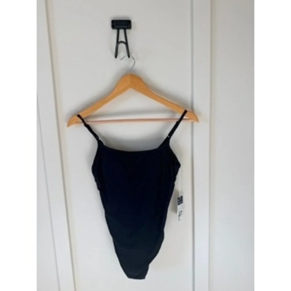 Polo Ralph Lauren Black Tonal Jacquard Pony Logo One Piece Swimsuit NWT Size M